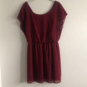 Burgundy Dress
